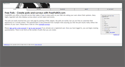 Desktop Screenshot of freepollkit.com